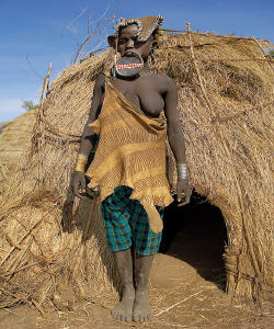 Mursi woman.