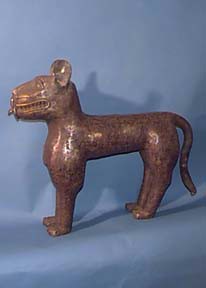 Benin bronze leopard