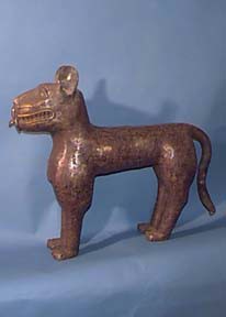 Benin bronze leopard